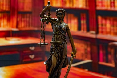 Adalet Anıtı, Amerikan yönetiminin hukuk, adalet ve anayasal ilkelerini sembolize ediyor. Hukuk, eğitim ve kurumsal kullanıma uygun adalet, demokrasi ve hukukun üstünlüğünün kavramsal temsili