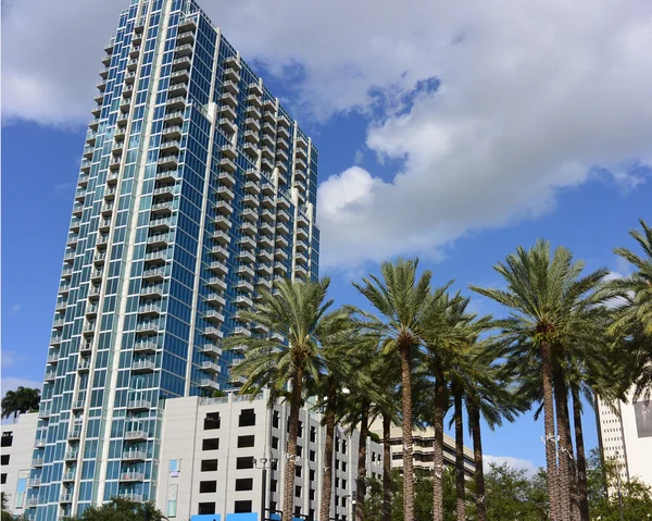 Tampa Florida con Riverwalk y arquitectura — Foto de Stock