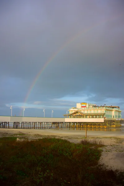 Ουράνιο τόξο πέρα από το Daytona Beach — Φωτογραφία Αρχείου