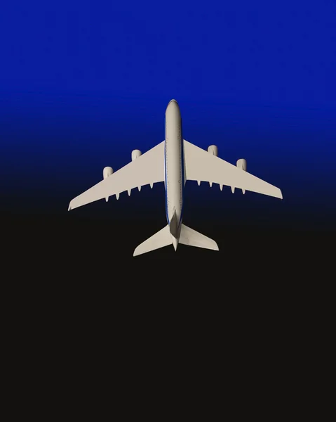 Коммерческий лайнер Airbus — стоковое фото