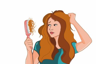  Kadın vücudunun yarısı sağlıksız saç örneklerini tarıyor. 