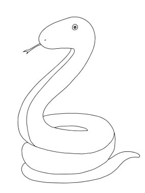 şirin, çizgi film, yılan, hayvan çizimi.