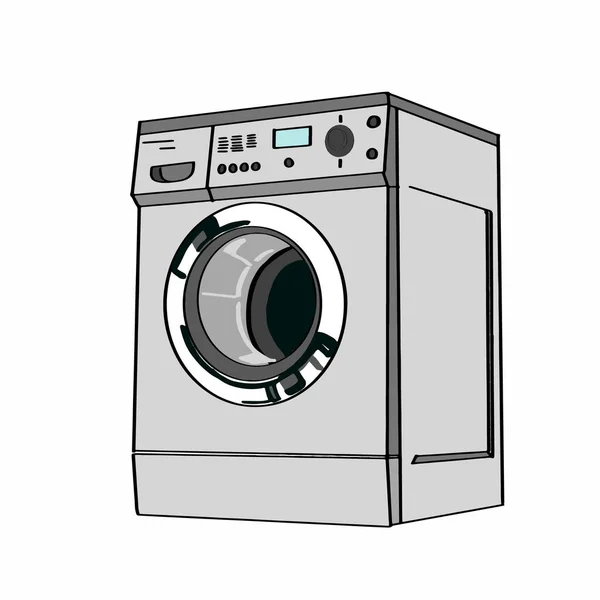 Washing Machine White Background — Stock Photo, Image