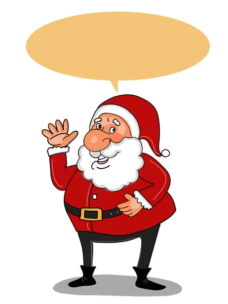 Komik Noel Baba Karakterler Beyaz Arkaplan Illüstrasyonu — Stok fotoğraf