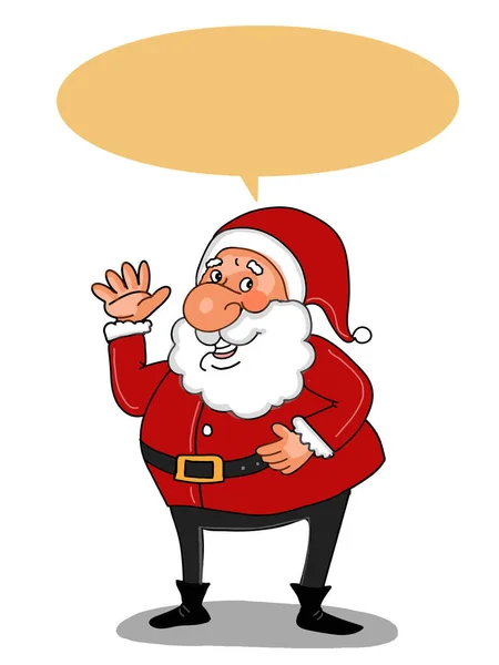 Komik Noel Baba, karakterler, beyaz arkaplan illüstrasyonu. 
