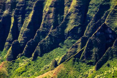 Beautiful landscape detail of Na Pali cliffs, Kauai clipart