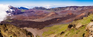 Panoramik manzaralı Haleakala yanardağ, Maui