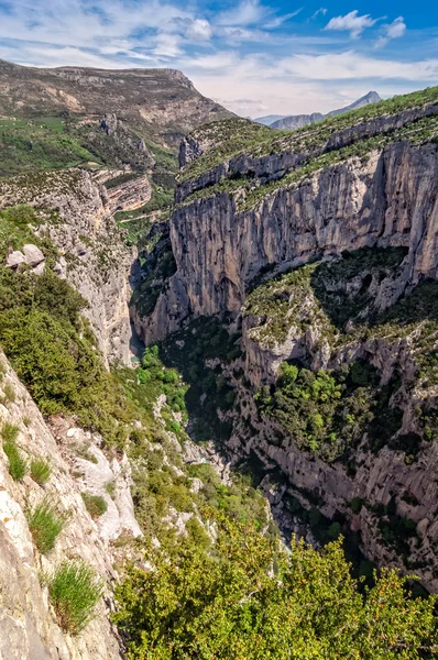 Landschaft mit Blick auf den Canyon du Verdon, Provence — Stockfoto