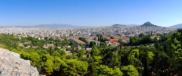 Panoramic citiscape view of Athens — Stockfoto