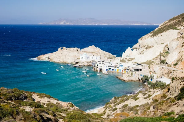 Doğal görünümü güzel balıkçı köyü Fyropotamos Yunanistan — Stok fotoğraf