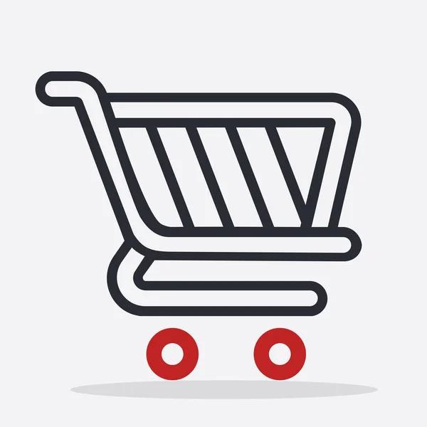 Shopping Cart Icon Sign Vector — Stock Vector