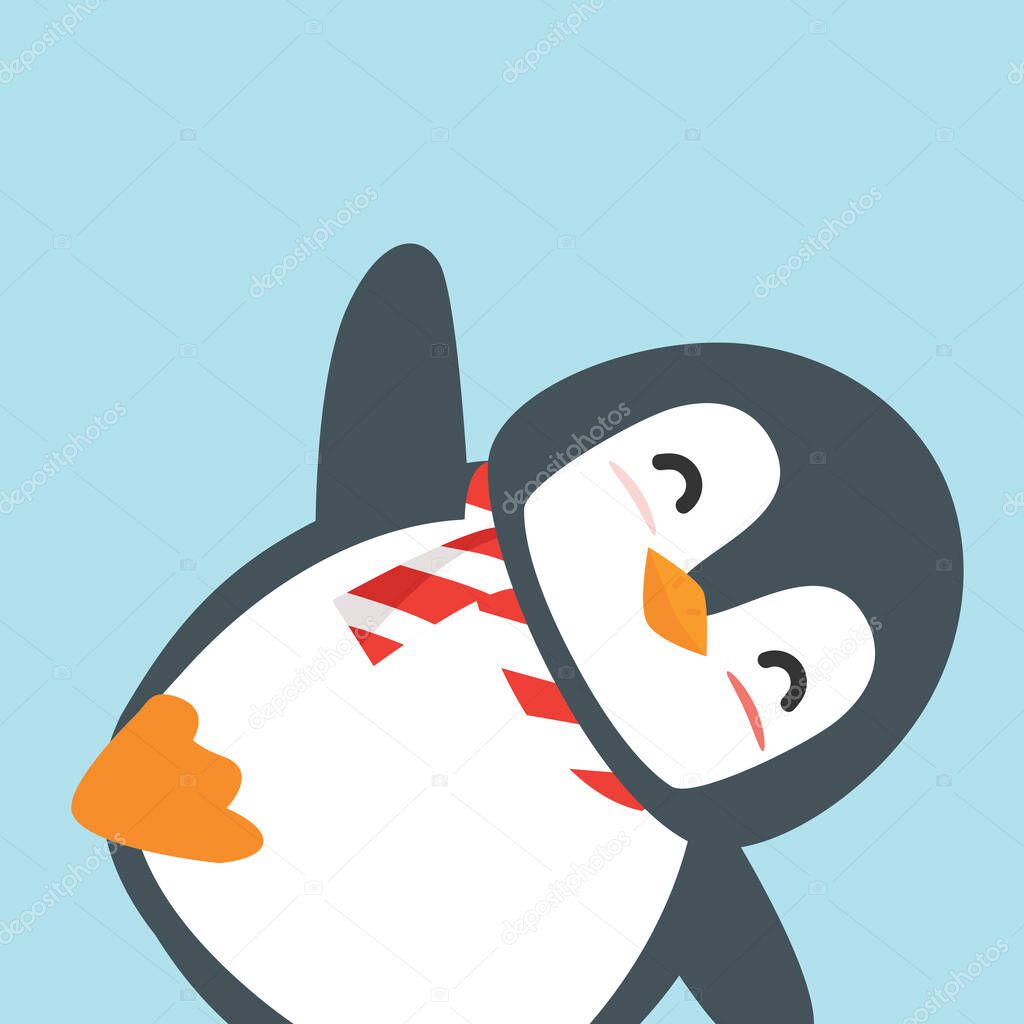 Lindo Feliz Pingüino Vector Dibujos Animados Vector de stock por  ©focus_bell@hotmail.co.th 449657496, image size:1024x1024