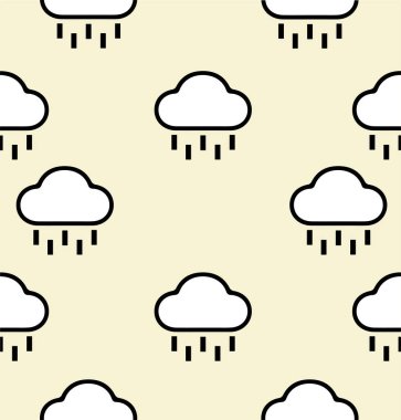 Yağmurlu Bulut İşareti ve Sembolsüz Desen