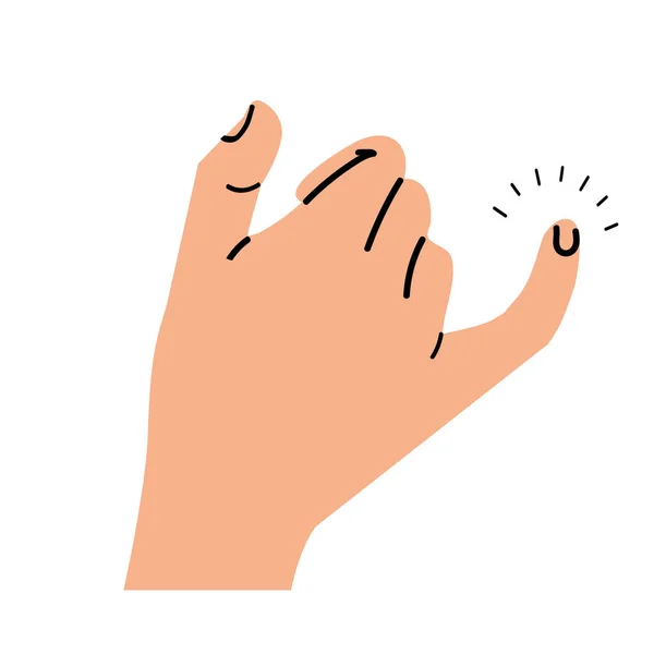 Little Finger Promise Hand Vector — Archivo Imágenes Vectoriales