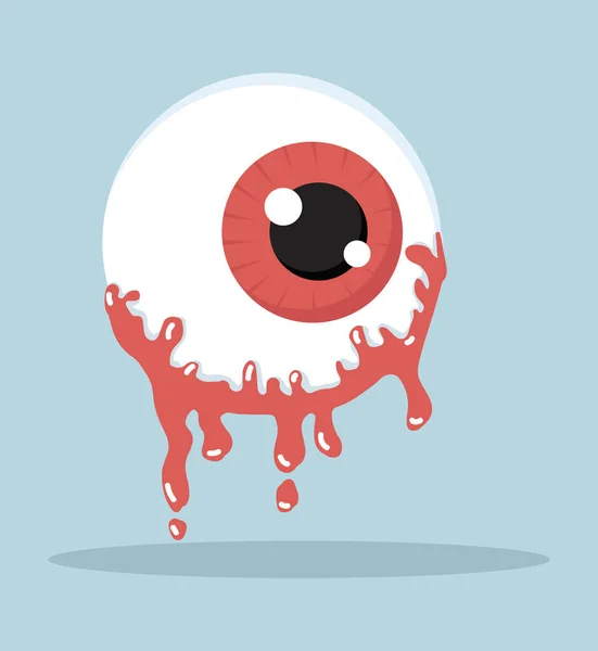 人間の赤い目のボールベクトルは — ストックベクタ