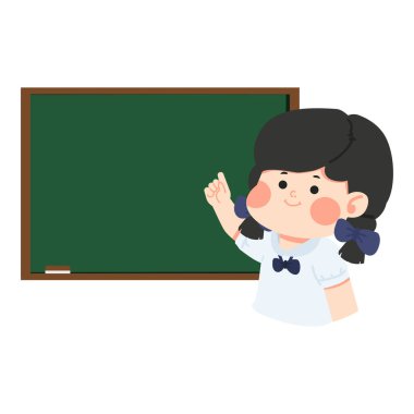 Bir öğrenci ders sırasında tahtaya işaret eder, anahtar bilgiyi vurgular ve sınıfta etkin bir öğrenme ortamı yaratır.