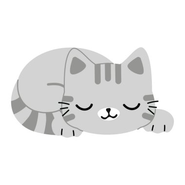 Kapalı gözlerle dinlenen nazik bir hayvan. Sıcak, rüya gibi bir ruh hali. Yaratıcı tasarım için yumuşak bir tarz.