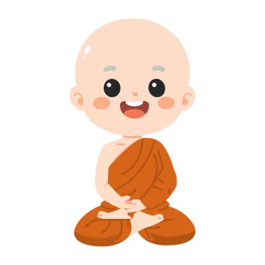 Keşiş meditasyon pozisyonunda oturuyor, farkındalığı temsil ediyor, barış, ruhani uygulama, Budizm, rahatlama ve iç huzur kavramını temsil ediyor..