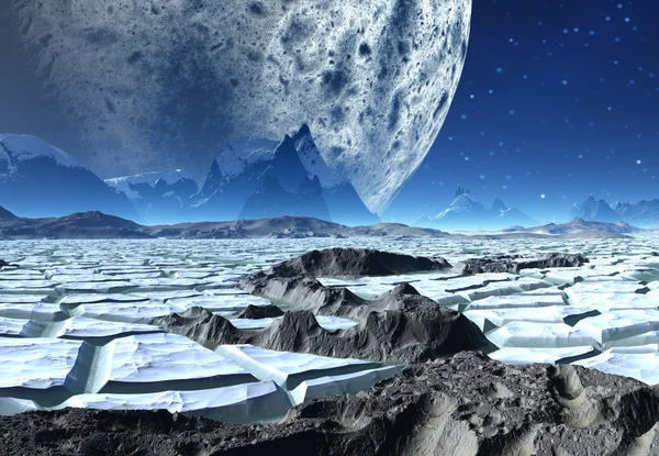 Alien Planet - Fantasy Landscape — Stock Photo, Image