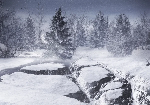 Fantasia paisagem de inverno — Fotografia de Stock