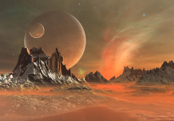 Alien Planet - Fantasielandschaft — Stockfoto