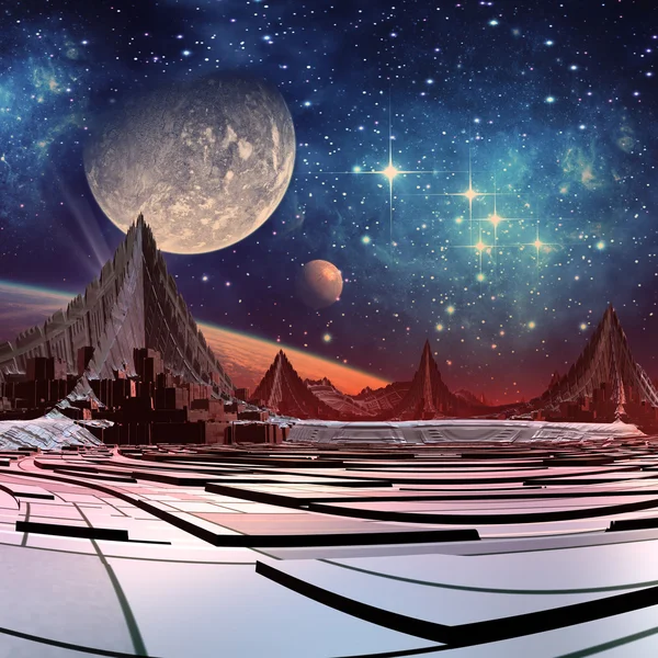 The Towers Of Gremor Alien 01 — Stock Photo © diversepixel