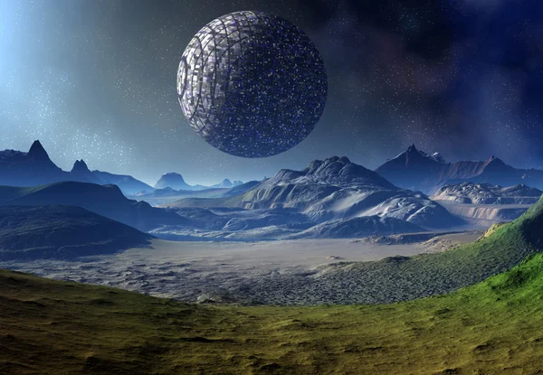 Alien Planet - Fantasy Landscape — Fotografie, imagine de stoc