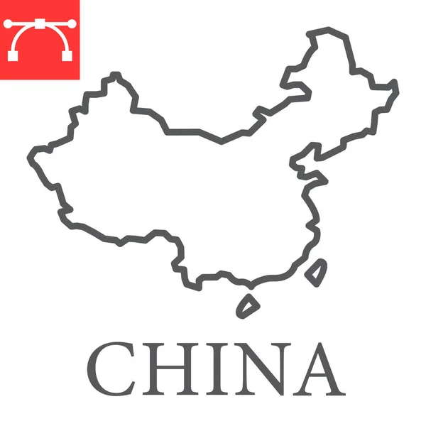 中国线路图图标 — 图库矢量图片