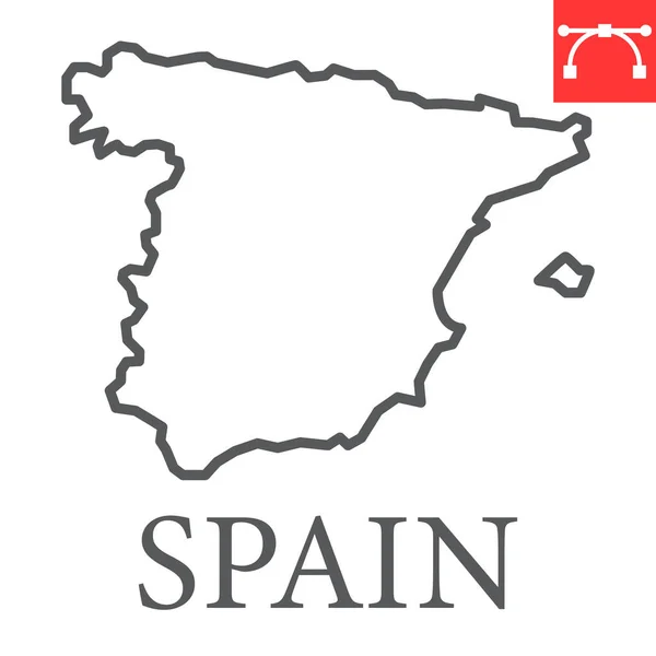 Ref-map of Spain — стоковый вектор