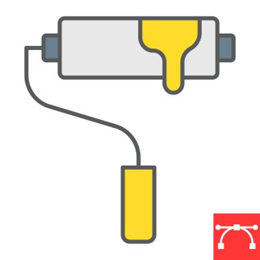 Boya silindiri renk çizgisi simgesini göster