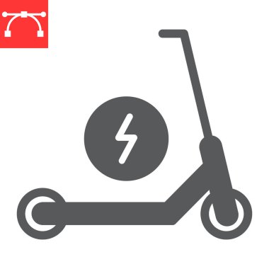 Elektrik scooter simgesi simgesi