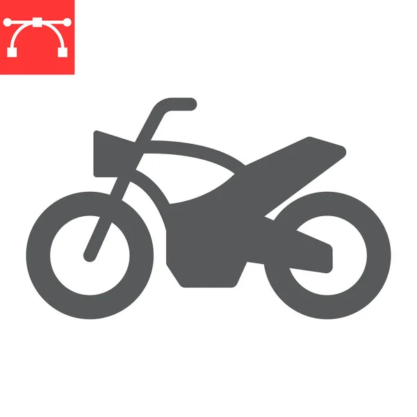 Motorkerékpár-jel ikon — Stock Vector