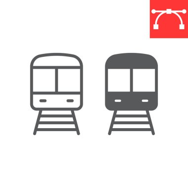 Tren hattı ve simge simgesi