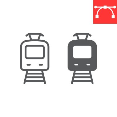 Tramvay hattı ve simge simgesi