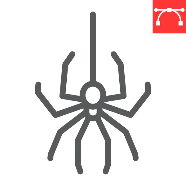 Spider line icon — Stock Vector