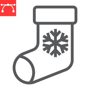 Noel çorap satırı simgesi