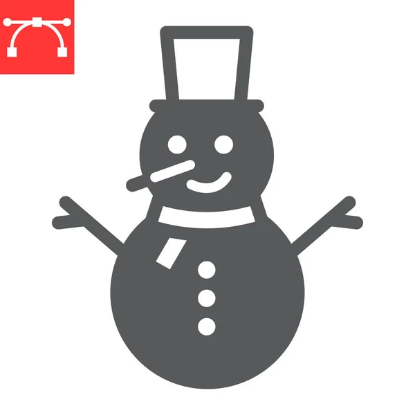 Εικονίδιο του χιονάνθρωπου — Διανυσματικό Αρχείο