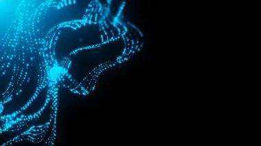 Dalgalı çizgiler hareket arka plan animasyon