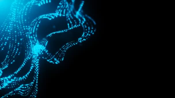 Lignes ondulées animation de fond de mouvement 