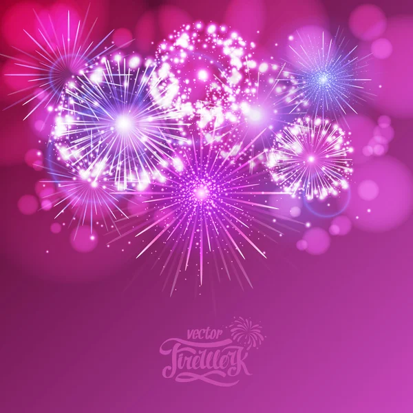 Vektör tatil havai fişek