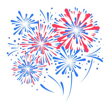 Vektör tatil havai fişek