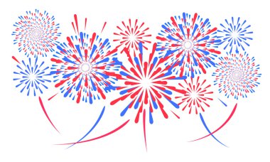 Vektör tatil havai fişek