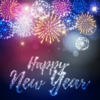 Vektör tatil havai fişek