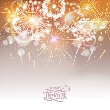 Vektör tatil havai fişek