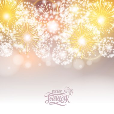 Vektör tatil havai fişek