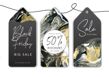Alkol desenli Kara Cuma büyük indirimli pankartlar. Mermer siyah ve altın sanatsal arkaplan