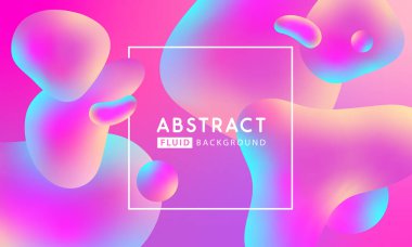 Serbest geometrik şekilli modern fllow soyut arka plan. Sıvı Vektör illüstrasyonu