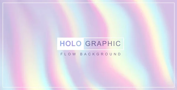Moderne Holografische Parel Fllow Abstracte Achtergrond Vloeibare Vectorillustratie — Stockvector