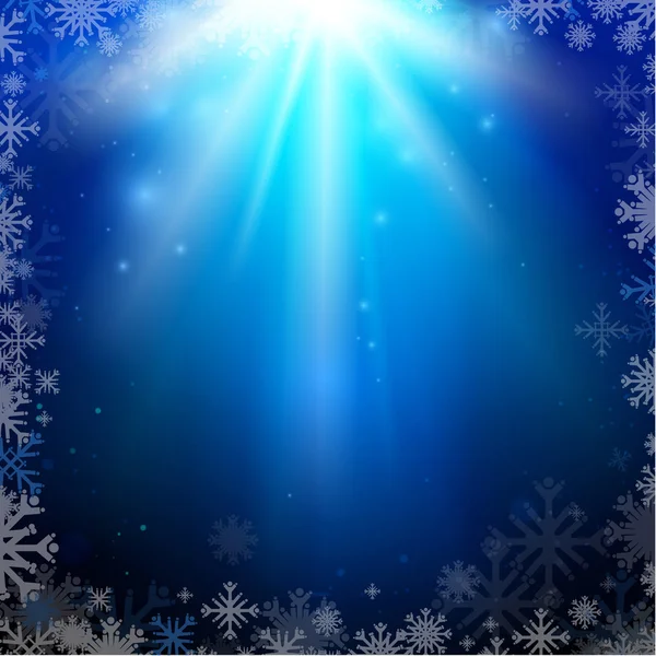 Abstrakte Urlaub Weihnachten blauer Hintergrund — Stockvektor