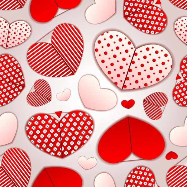Kalpleri ile Seamless modeli. mutlu Sevgililer günü — Stok Vektör